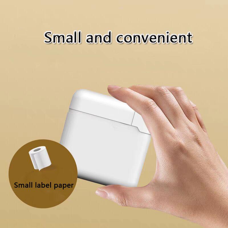 Smart Mini Bluetooth Printer Label Thermal Printer Office Portable Thermal Adhesive Label Printer Print Name Stickers Equipment