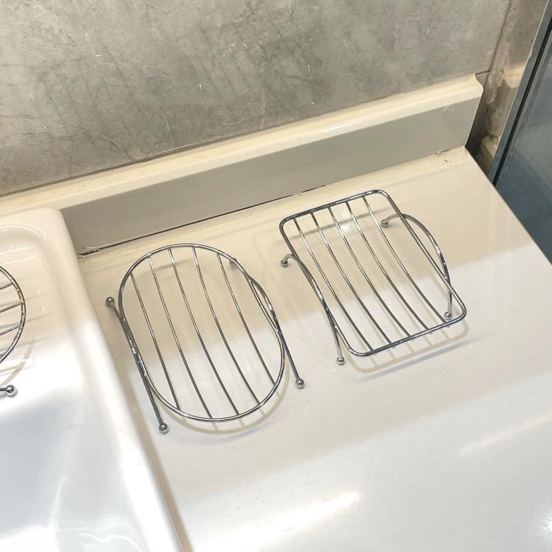 Stainless Steel Soap Dishes Rust-Resistant Saver Basket For Bathroom Toilet Shower Soap Holder Case Brand Kitchen Accessories