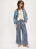 Striped Wide Leg Pants Women Spring/Autumn Casual Loose High Waist Slimming Trousers for Women