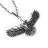 New personalized retro necklace domineering eagle spread its wings hip-hop necklace men's and women's fashion eagle trendy brand