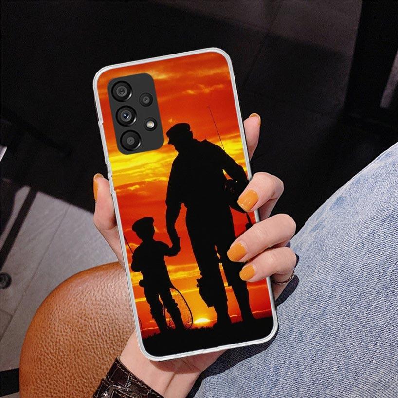 Hunting Fishing Man Phone Case For Samsung Galaxy A17 A16 A15 A14 A13 A57 A56 A55 A54 A53 A37 A36 A35 A34 A33 A26 A25 A24 A23 Ga