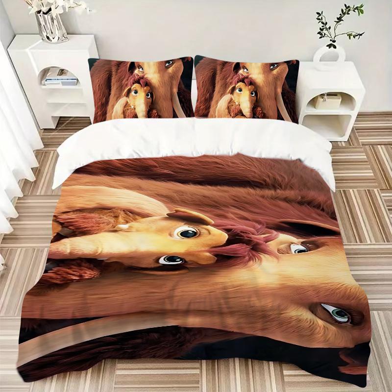 Wildly Expressive Faces Printed 3pcs Bedding Set Soft Microfiber 1 Duvet Cover And 2 Pillowcases Home Bedroom Decor Xmas Gift K1802