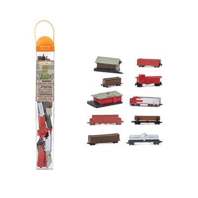 Safariel Tidy Train Figure Collection Tube Set 684104, 1 Set Korean Toy
