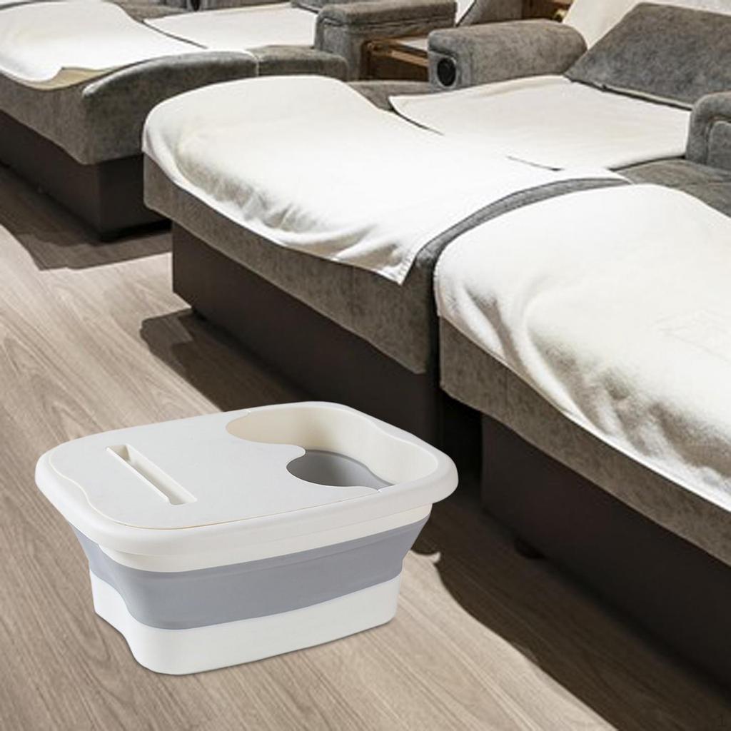 Skládací vana na nohy, SPA umyvadlo, vědro s víkem, pedikúra a masáž
