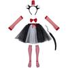 Halloween Cat Ears Cosplay Costume Headband Red Stove Hat Party Gift Cosplay Stage Costume