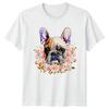 French Bulldog Floral Dogs Animals Unisexs TShirt Unisexs Tee Graphic Unisex Top