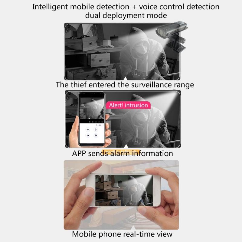 Wireless WiFi Rear View Camera with Builtin Battery IP54 Waterproof Night-Vision with Bracket Reverse-Hitch Guide Camera