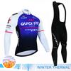 Team QUICK Step 2026 Winter Fleece Long Sleeve Cycling Jersey Set MTB Bicycle Clothes Wear Ropa Ciclismo Racing Bike Jersey Suit