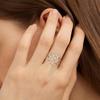 Women Lotus Flower Rings Stainless Steel Finger Ring Yoga Buddhism Amulet Jewelry Valentine's Day Gift