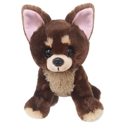 [BESTEVER] Dog Plush Toy, Realistic, Puppy, Squishy, Cute, Resizeable Hands, Birthday Gift [Premium Puppy] Chihuahua Smooth Chocolate Tan Best Ever