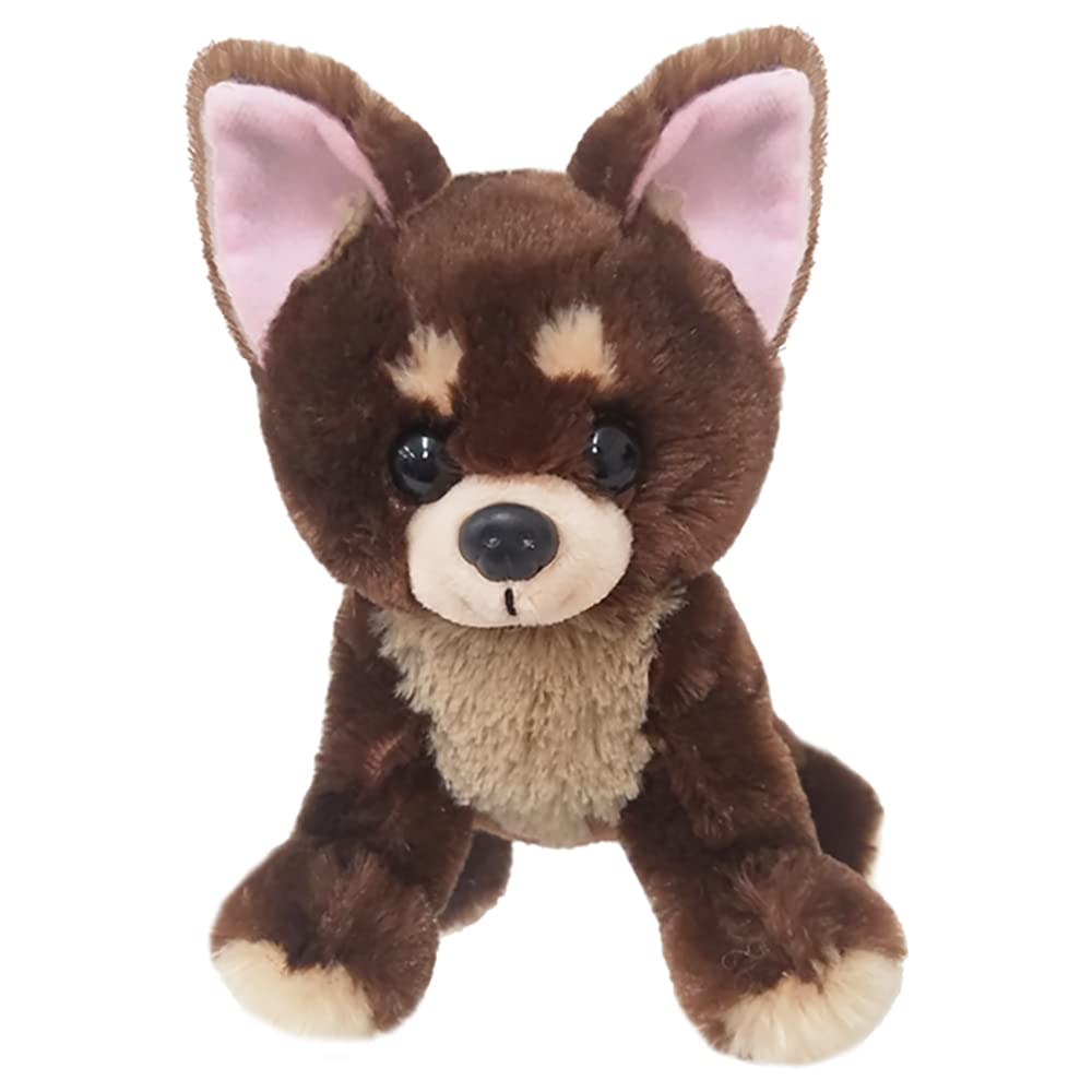 [BESTEVER] Dog Plush Toy, Realistic, Puppy, Squishy, Cute, Resizeable Hands, Birthday Gift [Premium Puppy] Chihuahua Smooth Chocolate Tan Best Ever