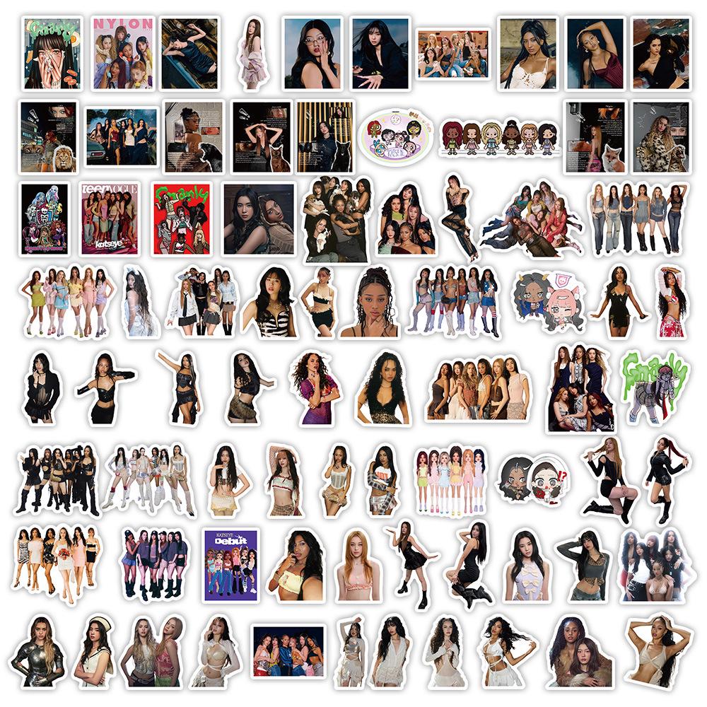 KATSEYE K-Pop Girlgroup Sticker - 78 Stück für DIY, Notizbücher & Dekoration