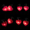 Modische LED-Leuchten, baumelnde Ohrringe, leuchtende Herz-Tropfenohrringe, einzigartige Valentinstag-Charme-Haken-Ohrringe, Statement-Schmuck