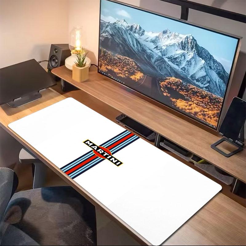 Martini Car Large Size Mouse Pad Large Gaming Table Cushion Nonslip Laptop Tablet Big Mousepad Xxl Mat Mini Pc Playmat With Lock Edge