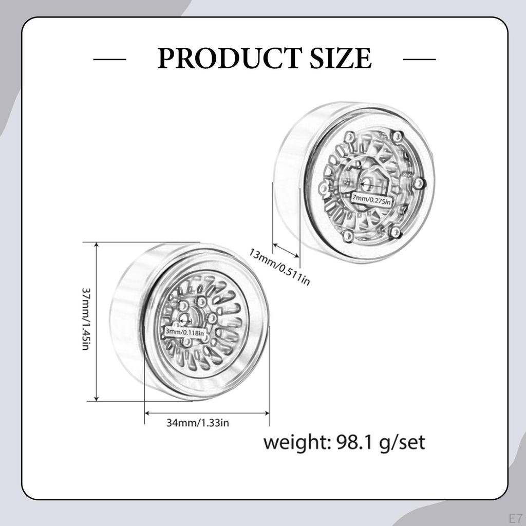 4 1.3 Inch Rims Replacing The Original High Performance Tires And Wheels for SCX24 1/18 1/24 RC