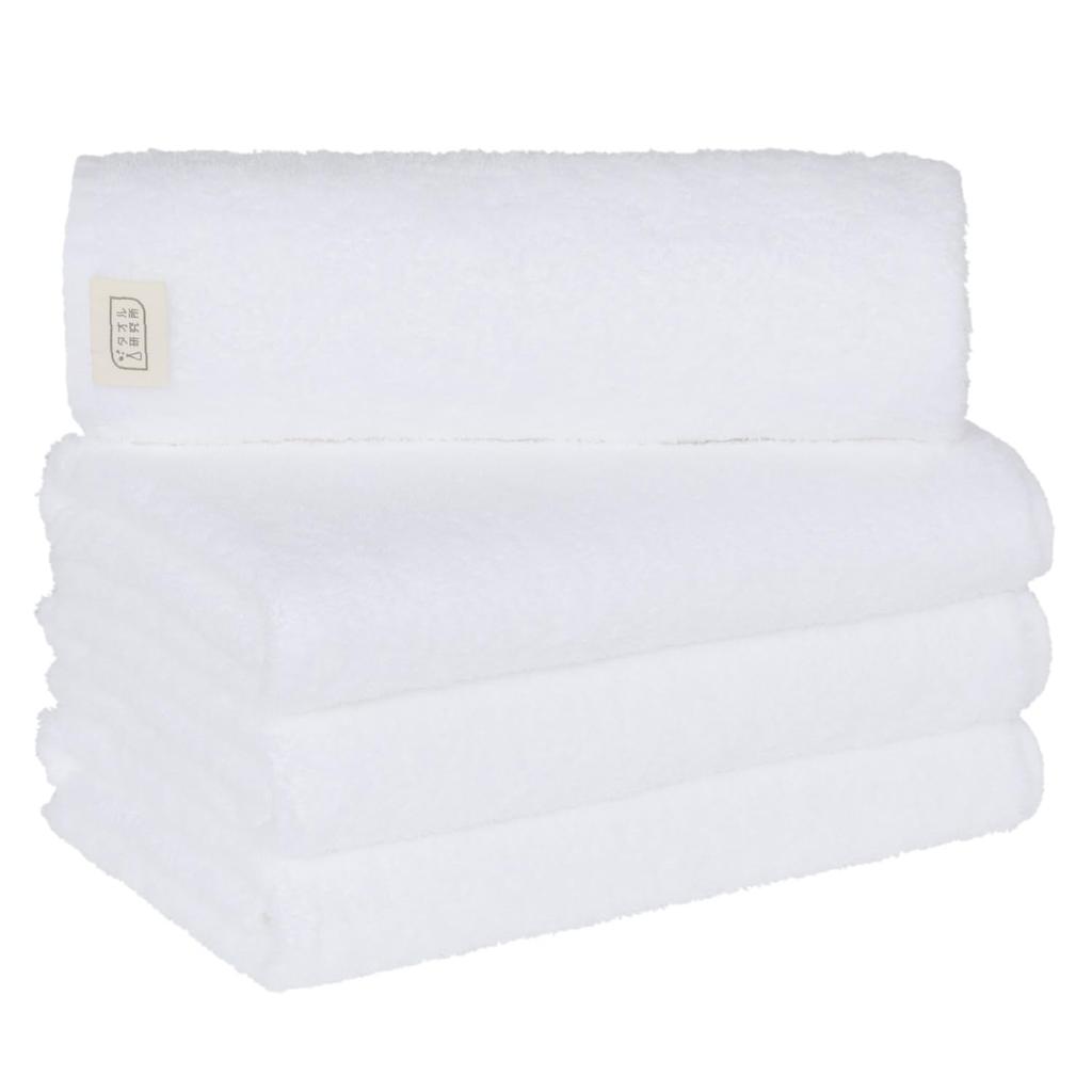 Towel Laboratory Reason for Bath White and Lily Set of Easy To JapanTechnology [The Lightness] #006 Towels, Green, 4, Quick-Drying, Thin, Wring,