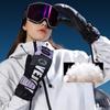 Luvas de esqui de inverno para homens e mulheres, luvas de neve quentes para adultos para clima frio, luvas de tela sensível ao toque para snowboard, esqui, esportes ao ar livre com pá