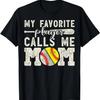 Mein Lieblingsspieler nennt mich Mama Baseball Softball Junge Mutter T-Shirt
