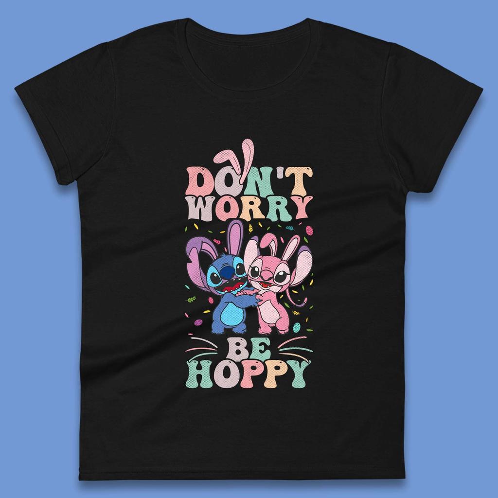 Don't Worry Be Hoppy Womens T-Shirt Mens Tops Tees Unisex