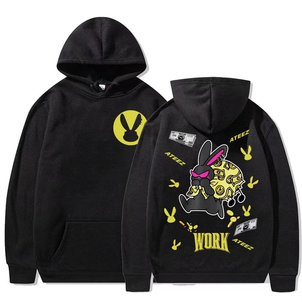 2025 Ateez World Tour Towards The Light: Will To Power Pullovers Men Women Korean Fashion Hip Hop Long Sleeve Sweatshirt Hoodies