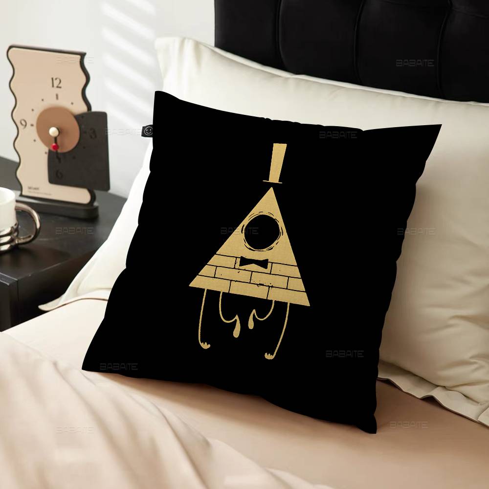 Gravity Falls Bill C-Cipher Cushion Cover Car Throw Pillow Case For Sofa Car Christmas Gift 40x40cm 45x45cm