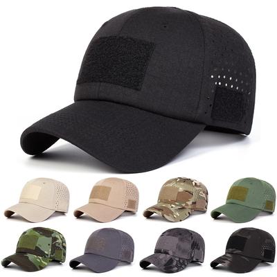 New Multifunctional Velcro Baseball Cap Outdoor Sports and Leisure Sunscreen Hat Male Student Training Camouflage Hats Breathable Mesh Caps