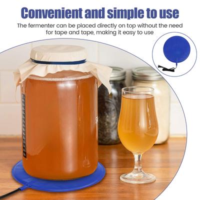 Brewing and Fermentation Heating Pad Waterproof Sourdough Warming Mat 25W Kombucha Heating Pad for Homebrew Beer Wine Fermenting