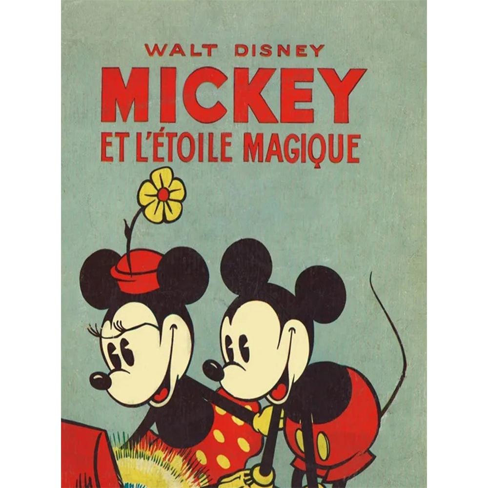 

Disney Diamond Painting Mickey and Minnie Magic Star Illustration Mosaic Embroidery Image Creation Diamond Painting Cross StitchHomeDecoration 5D DIY Round 20x30cm