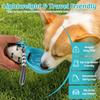 2 In 1 Portable Dog Water Bottle 10 Oz Stainless Steel Pet Travel Water Dispenser Leak Proof Puppy Water Bowl Pet Supplies