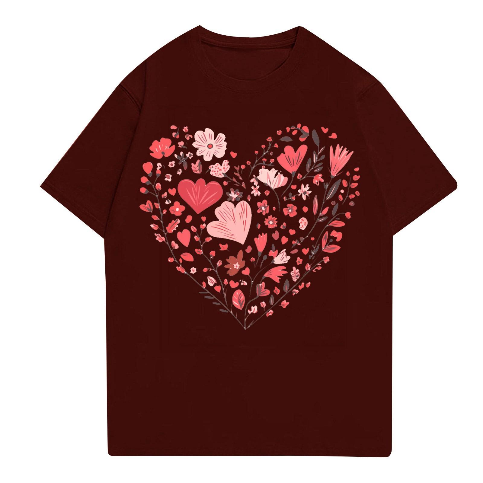 

Женская мода повседневная футболка с круглым вырезом и короткими рукавами, топ, футболка, топ L винный