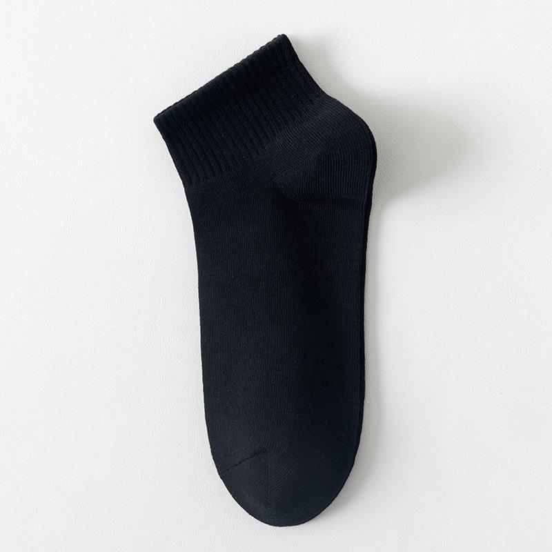 Men's Socks, Solid-color Cotton Socks, Summer Anti-odor, Sweat-absorbing, Antibacterial, Spring and Summer Thin Breathable Short Socks