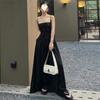 High-end Black Suspender Dress Women's Summer French Hepburn Gentle Wind Seaside Vacation Super Good-looking Long Skirt