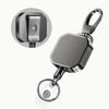 Retractable Keychain Badge Reel Holders Metal Heavy Duty With Carabiner Belt Clip And Key Ring For ID Card Name Holder