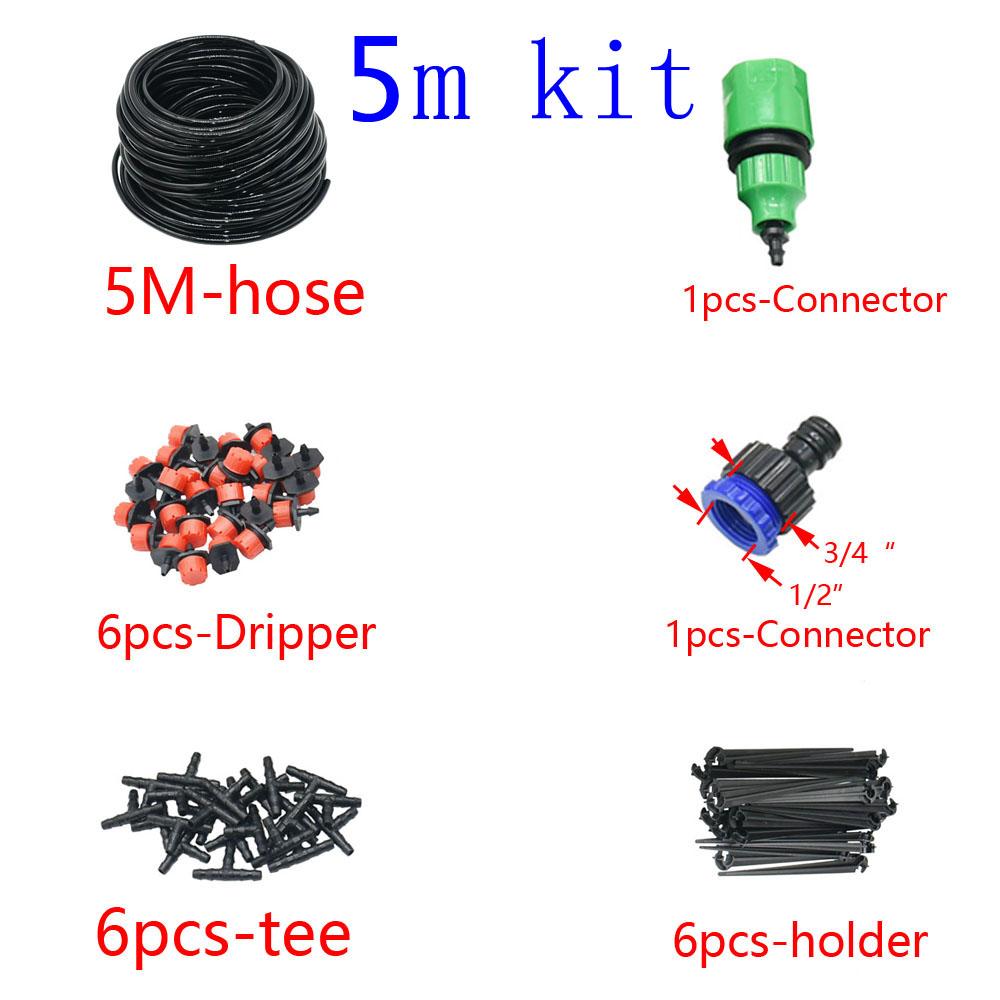 

50M-5M DIY Drip Irrigation System Automatic Watering Garden Hose Micro Drip Watering Kits with Adjustable Drippers