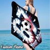 Custom Name Game Number 67  Beach Towel - Soft, Ultra-Absorbent Microfiber, Lightweight, Perfect for Beach, Parties, Travel, Camping