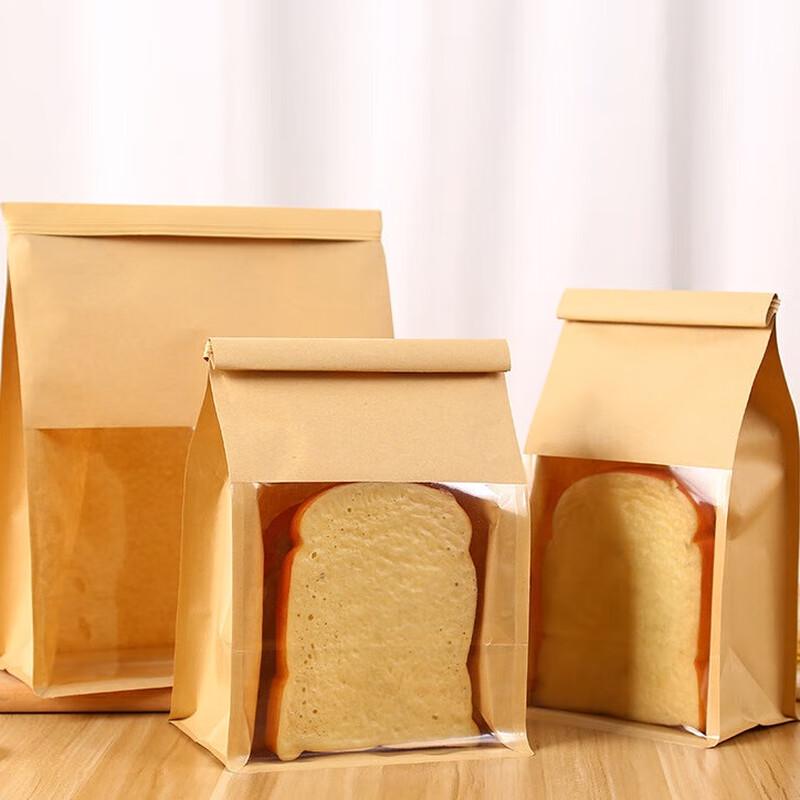 

Kraft Paper Toast and Bread Bags with Window