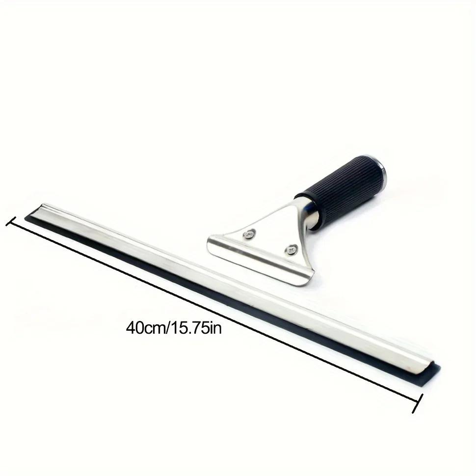 New Design 35-45CM Stainless Steel Squeegee Cleaner Manual Glass Wiper Shower Door Bathroom Window Mirror Desktop Ideal for Home