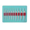 10Pairs Aluminum Knitting Needle 2.75-6.0mm Interchangeable Circular Knitting Needle Set with PU Binder for Crocheting