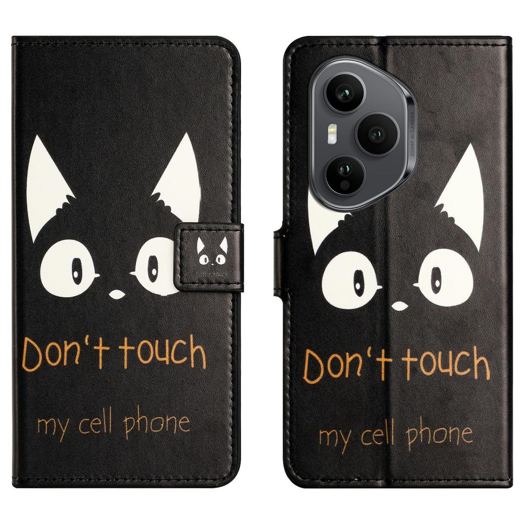 Pro Honor 400 Pro 5G (Globální) Pouzdro Vzor Potisk PU Kůže Peněženka Kryt na Telefon