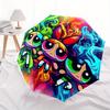 1pc Powerpuff Girls, Cartoon Themed High-quality Umbrella,Automatic Opening and Closing Umbrella,Multi-functional Umbrella G0811035