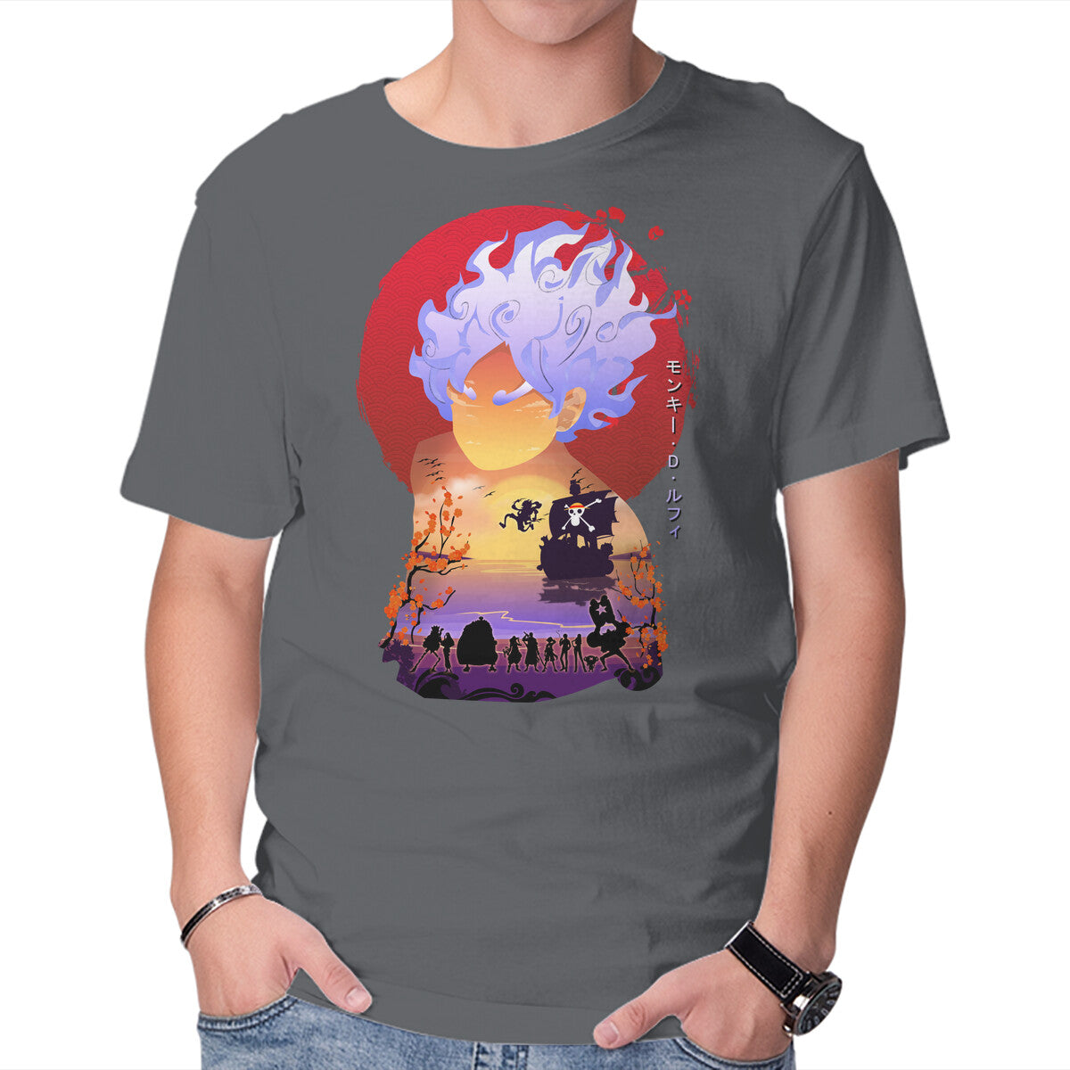 Unisex Crew Neck T-Shirt Straw Hat Graphic Short Sleeve Casual Tee S