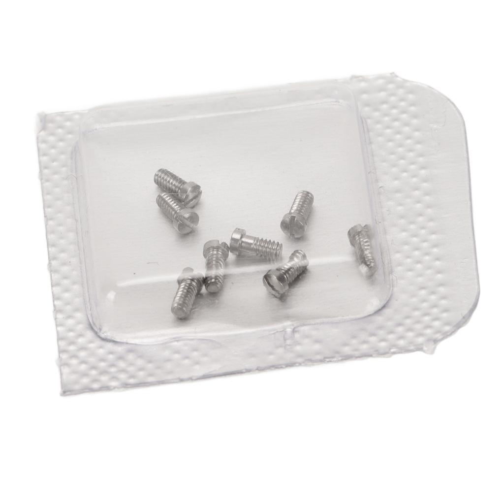 8PCS Micro Watch Repair Screws Stainless Steel Watch Back Cover Screws for Ballon Bleu Universal 1.2 X 1.6 X 3.25mm