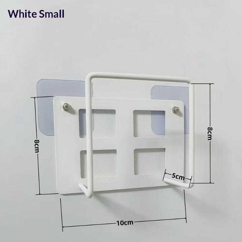 

Wall-Mounted Router Set-Top Box Holder No-Drill Multi-Purpose Storage Shelf With Hooks For Home Office WTS