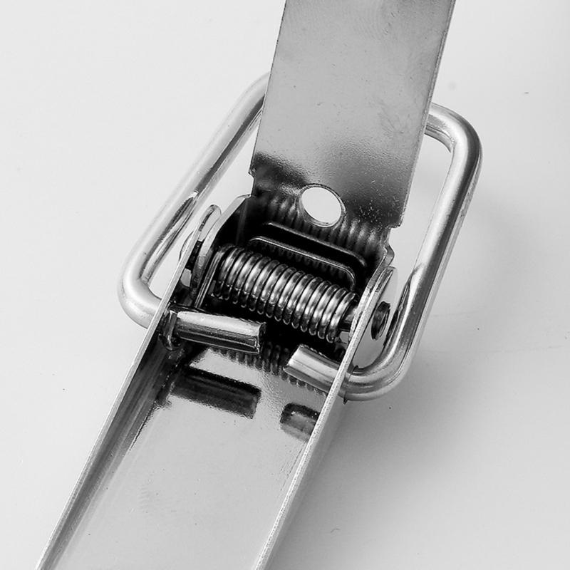 4pcs Heavy Duty Steel Clamp Lock Set Secure Box Fastener with High Tension Spring Spring Buckles Set Simple Installlation