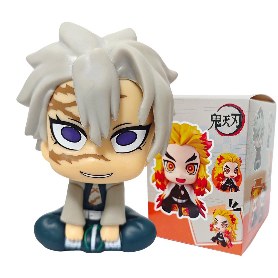 10cm Japan Anime LK Mitsuri Kanroji Sanemi Shinazugawa Giyuu Tomioka Muichiro Tokito Figure Toys for Xmas Gifts