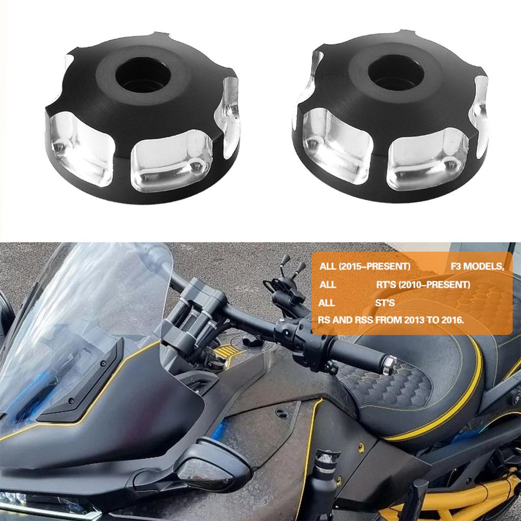 Replacement Aluminum Hand Grip End Cap with Bolts for 2013-2016 Handlebar End Caps Plug ATV Accessories