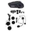 BT5.4 Motorcycle Helmet Headset with FM Radio, Motorcycle Headphones with Flashlight Ambient Light, IP65 Waterproof,