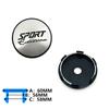 Sport Edition Modified Wheel Center Hub Cap, 60mm Outer 56mm Inner Diameter Wheel Center Decorative Cover Auto Exterior Accessories