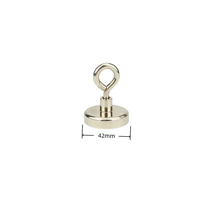 Neodymium Iron Boron Strong Magnetic Hook with No-Drill Stainless Steel Eye