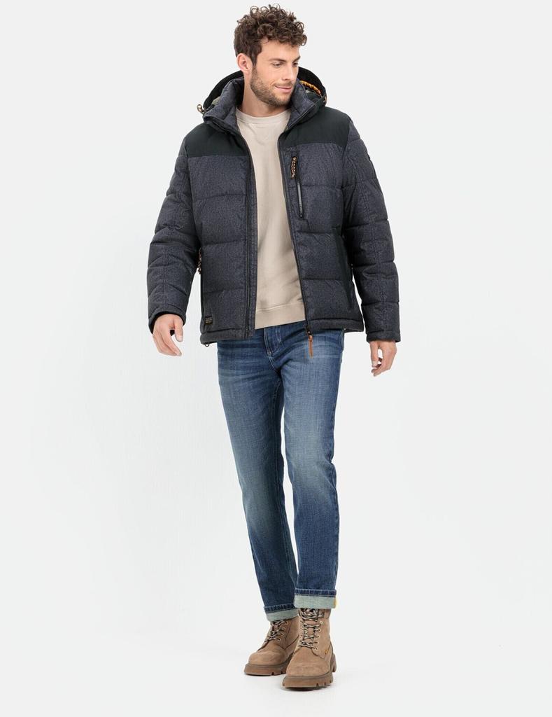 Зимняя куртка Camel Active теплая стеганая куртка с отстегивающимся капюшоном (430190-2O28) древесный уголь